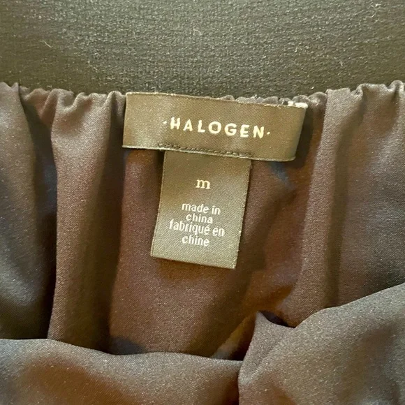 Halogen black pleated long skirt - Picture 4 of 4